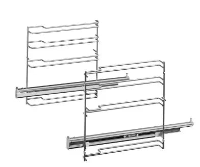 Teleskopický výsuv BSH17002063 náhradní díl pro pohodlné vysouvání v troubě Bosch sada 2 ks