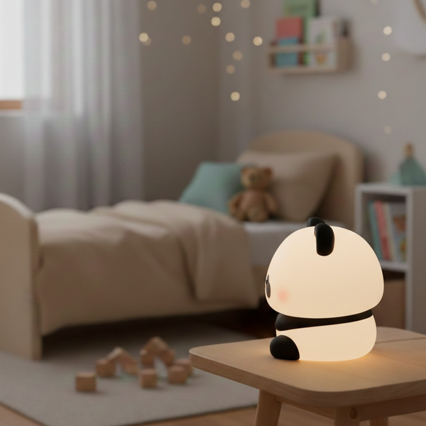 Lampa dětská PANDA 3000K USB-C SILIKON