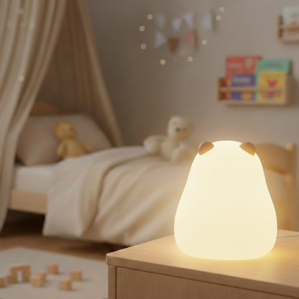 Dětská lampička Kapybara RGB – silikonové noční světlo