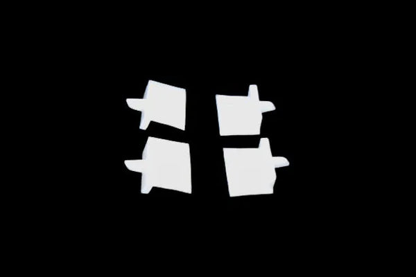 Zarážky 00427234 náhradní díl pro kuchyňský robot Bosch Siemens sada 4 ks