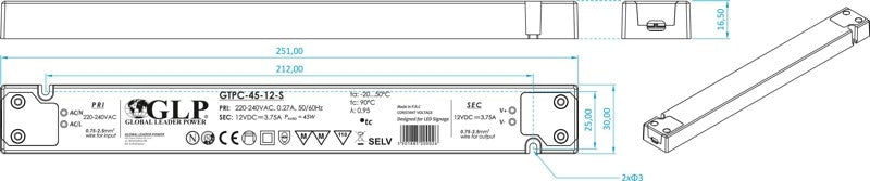 Napájecí zdroj GTPC-45-12-S