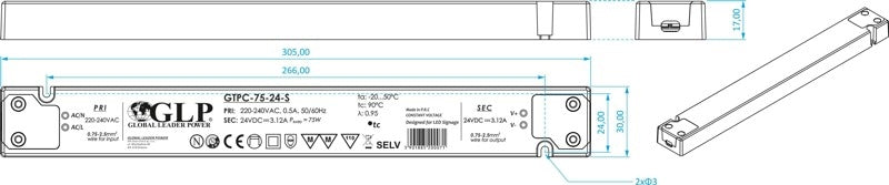 Napájecí zdroj GTPC-75-12-S