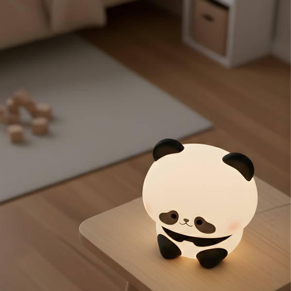 Lampa dětská PANDA 3000K USB-C SILIKON