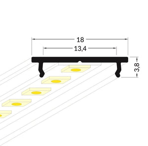 Lišta stříbrná KM14 1M