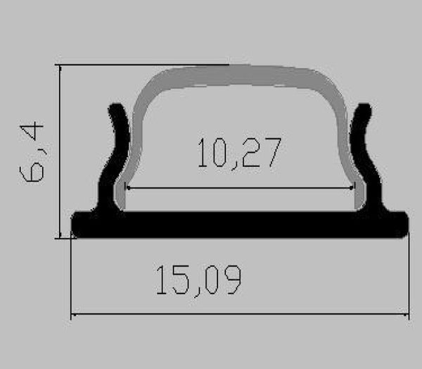 Lišta stříbrná KM24-S 2M