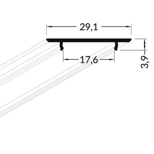 Lišta bílá KM70-B 1M