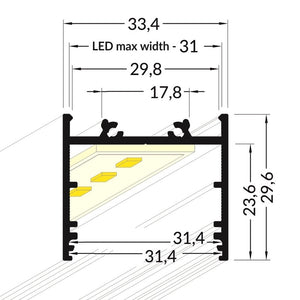Lišta bílá KM72-B 1M