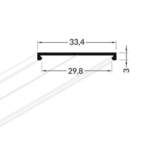 Lišta stříbrná KM79-S 2M