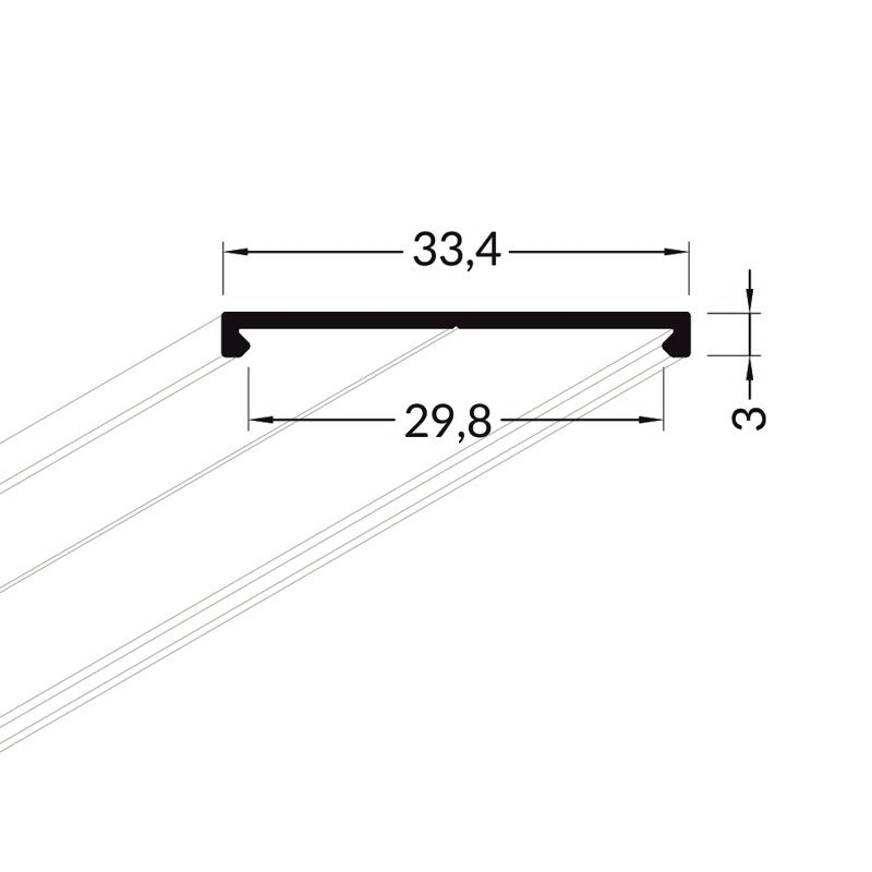 Lišta bílá KM79-B 2M