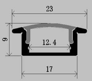 Lišta stříbrná KM39-S 2M