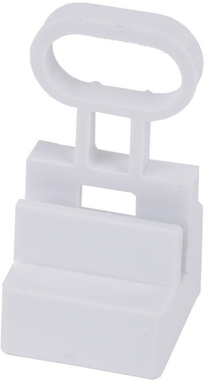 Svorka 00705015 určena k upevnění přihrádky na zeleninu v chladničce