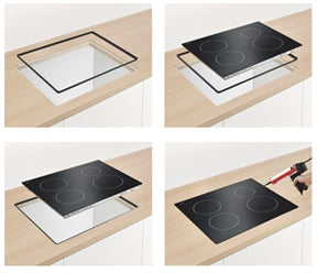 Montážní rám 00248375 určený pro montáž varné desky Bosch Siemens 80 cm