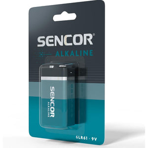 SENCOR 9V alkalická baterie 9V 1BP SBA 6LR61 Alk