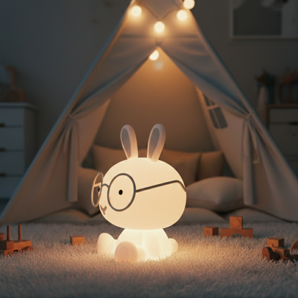 Lampa dětská ZAJÍC LED 2,5W RGB+W