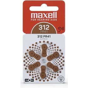 MAXELL PR41 baterie AZ312/PR41 ZINK AIR 6PK