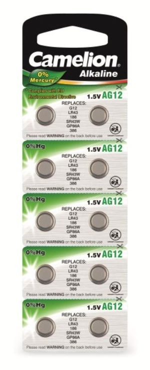 386 alkalická baterie AG12