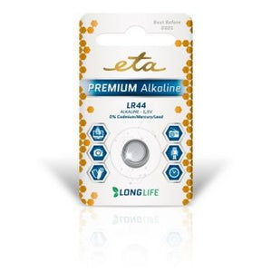 ETA LR44 alkalická baterie PREMIUM ALKALINE blistr 1ks