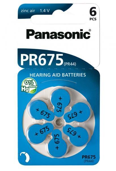 Panasonic baterie do naslouchadel naslouchátek PR-675HEP