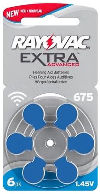 Varta 675 baterie do naslouchadel naslouchátek Rayovac Extra Advanced AUX