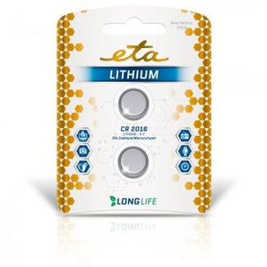 ETA CR2016 lithiová knoflíková baterie PREMIUM blistr 2ks