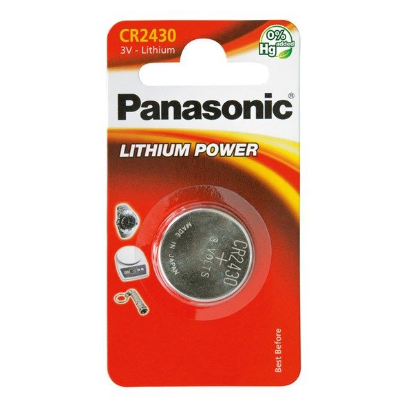 Panasonic knoflíková baterie Lithium CR 2430