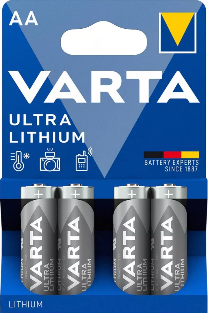 Varta AA/R06 baterie lithium blistr 4 ks 6106