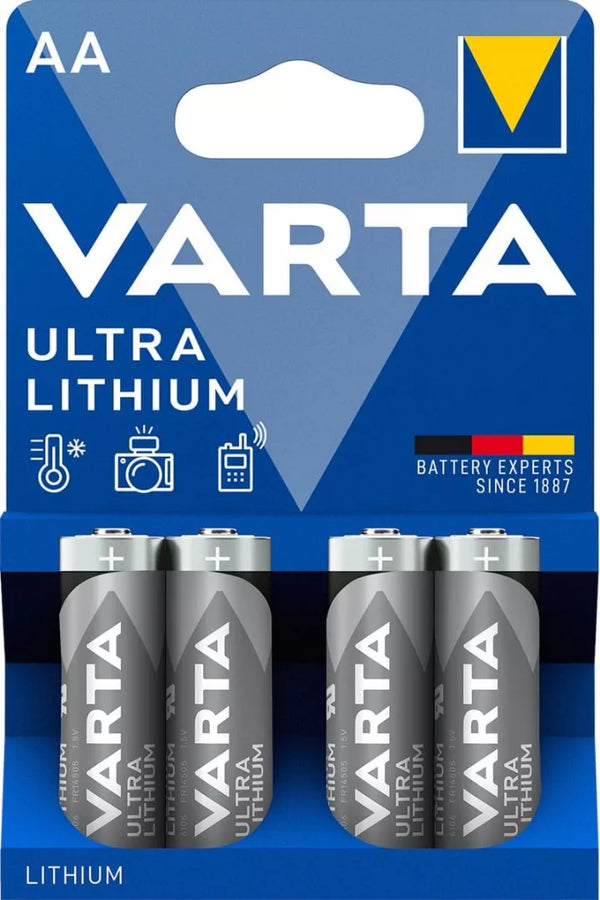 Varta AA/R06 baterie lithium blistr 4 ks 6106