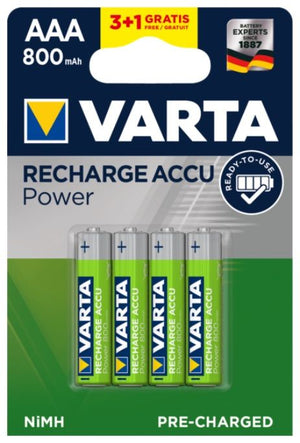 Varta 800 R03 baterie Power ACCU R2U mA R03/AAA