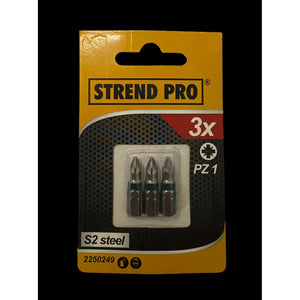 Bit S2 křížový PZ1 náhradní díl Strend Pro sada 3 ks
