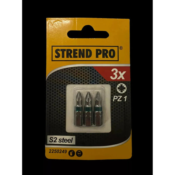 Bit S2 křížový PZ1 náhradní díl Strend Pro sada 3 ks
