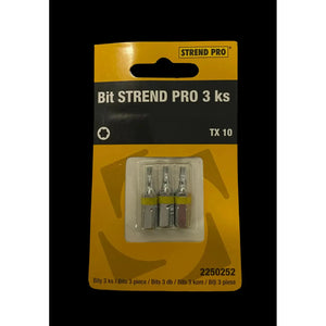 Bit S2 torx TX10 náhradní díl Strend Pro v sadě 3 ks