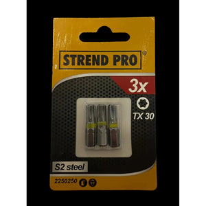 Bit S2 torx TX30 náhradní díl pro šroubování vhodný pro Strend Pro 3 ks