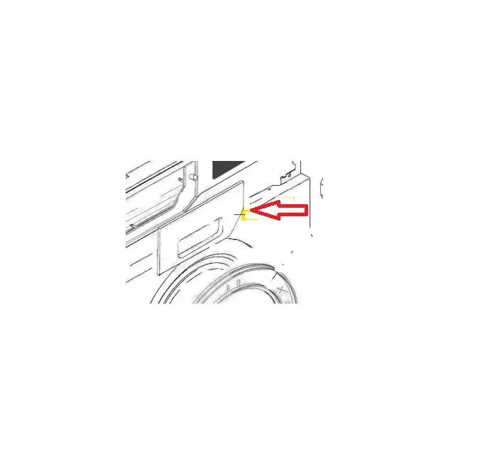 Čelo násypky CAN43015023 pro dávkování pracích prostředků do pračky Candy Hoover