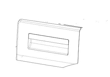 Čelo násypky 2449809129 pro dávkování pracích prostředků do pračky Beko Blomberg