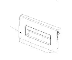 Čelo násypky 1912644054 náhradní díl pro dávkování pracích prostředků v pračce Beko Blomberg
