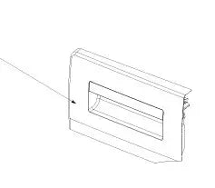 1912014095 Čelo násypky pro dávkování pracích prostředků v pračkách Beko Blomberg