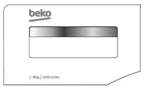 Čelo násypky BEK2449809229 pro dávkování pracích prostředků v pračkách Beko Blomberg