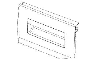 Čelo násypky 1912644059 určeno pro dávkování pracích prostředků do praček Beko Blomberg