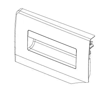 Čelo násypky 1912014098 pro dávkování pracího prostředku v pračce Beko Blomberg