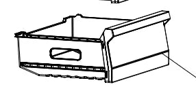Šuplík HK4167256 náhradní díl pro uložení potravin v lednici Hisense