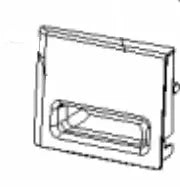 Čelo zásobníku kondenzátu 481010777096 náhradní díl pro sušičku prádla Whirlpool Indesit