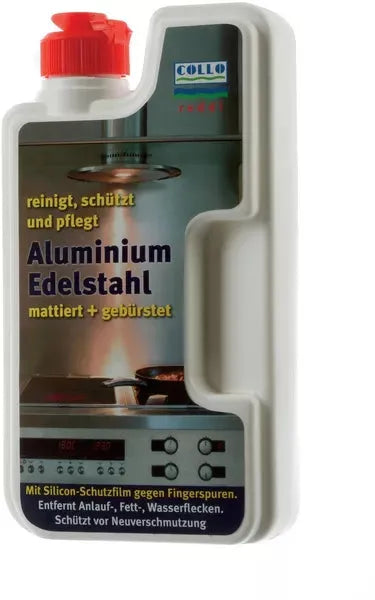 Čisticí prostředek BSH00461731 odstraňumastnotu a vodní skvrny z hliníku a nerezu