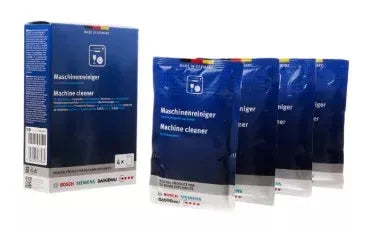 Čistící prostředek BSH00312477 určen k odstranění usazenin v myčce nádobí sada 4 ks
