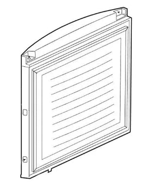 Dveře 4544840100 náhradní díl pro mrazničky Beko Blomberg