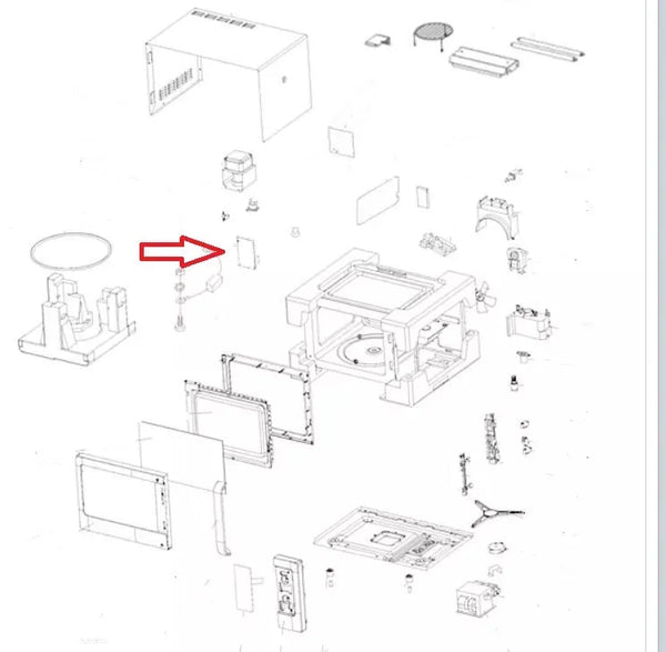 Elektronika 482000012211 náhradní díl pro mikrovlnné trouby Whirlpool Indesit