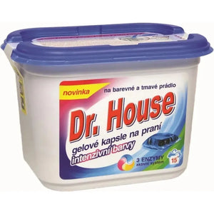 Tablety gelové určeny pro praní barevného prádla značky Dr House 15 ks
