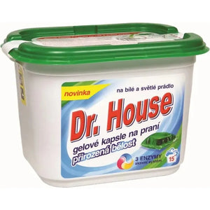 Tablety 15 ks určeny pro praní bílého a světlého prádla Dr House