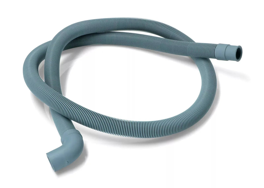 Hadice vypouštěcí pro odvod vody v pračkách a myčkách s úhlovou koncovkou 22 mm a rovnou 19 mm