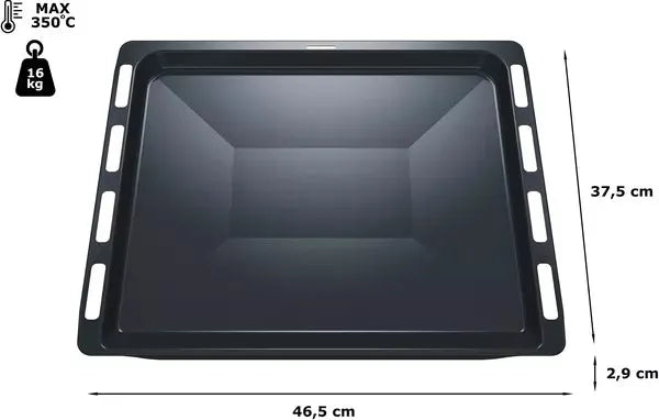 Pečicí plech BSH00742585 určený pro pečení v troubě Bosch Siemens 465 x 375 x 29 mm