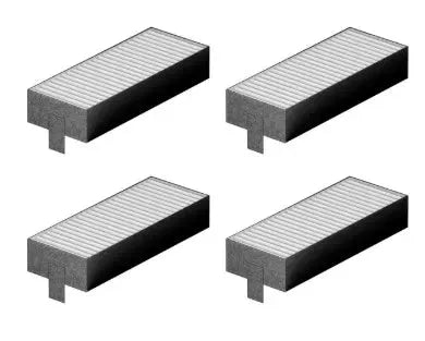 Sada akustických filtrů BSH17004801 určena pro snížení hluku v odsavači par Bosch 4ks